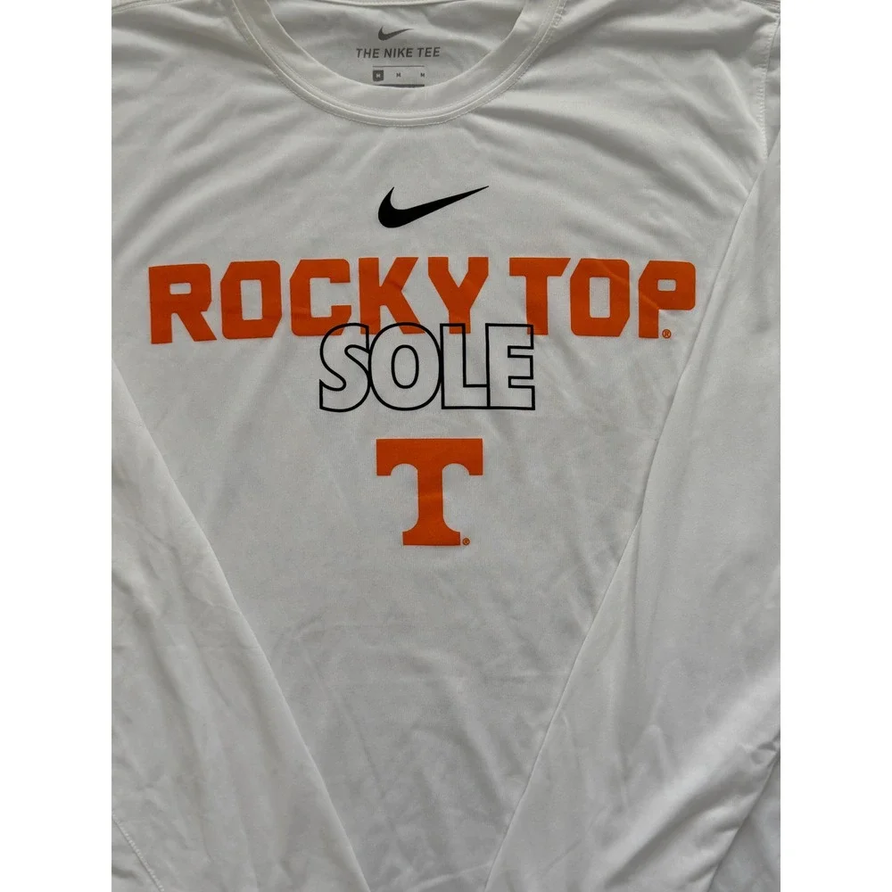 Nike Tennessee Volunteers Rocky Top Sole Dri-FIT Long Sleeve Shirt Mens Medium